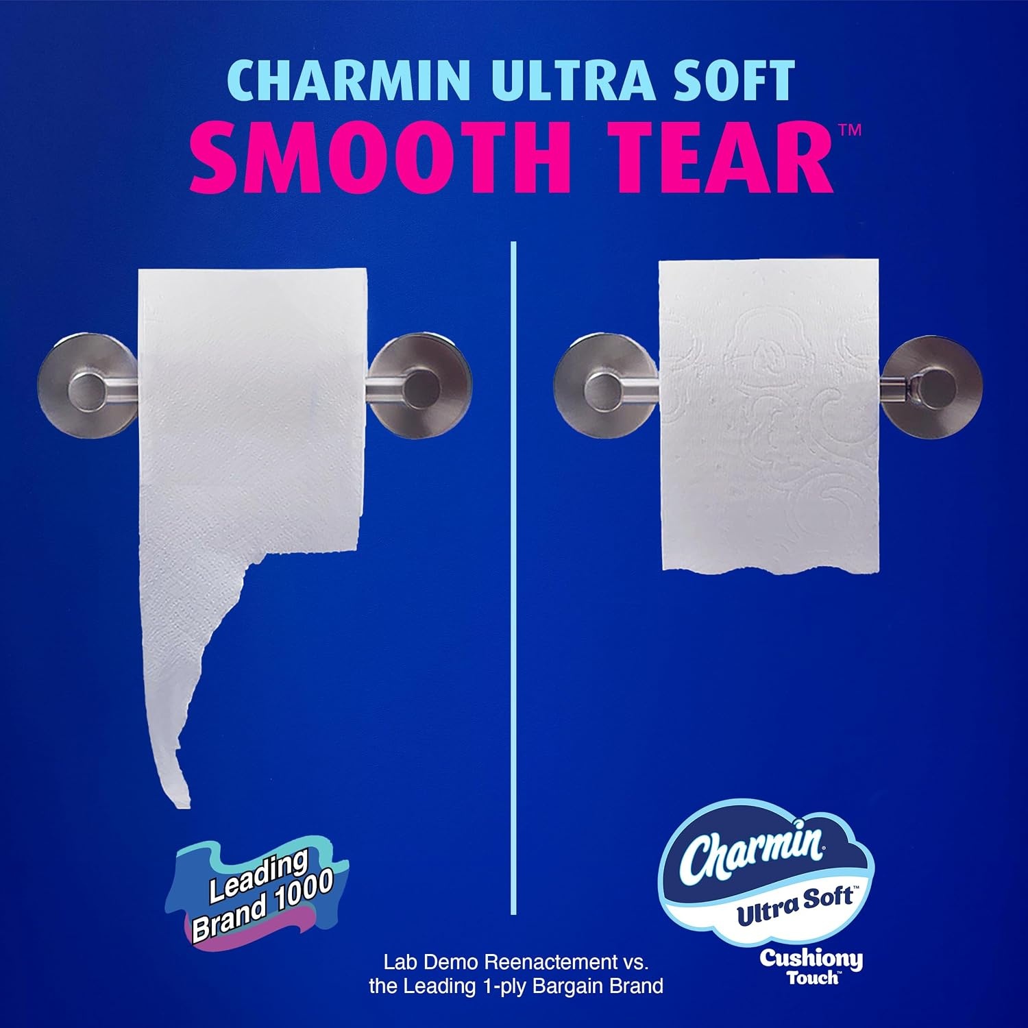 image:imageCharmin Ultra Soft Cushiony Touch Toilet Paper 30 Family Mega 153 Regular Rolls 2Ply WhiteFamily Mega