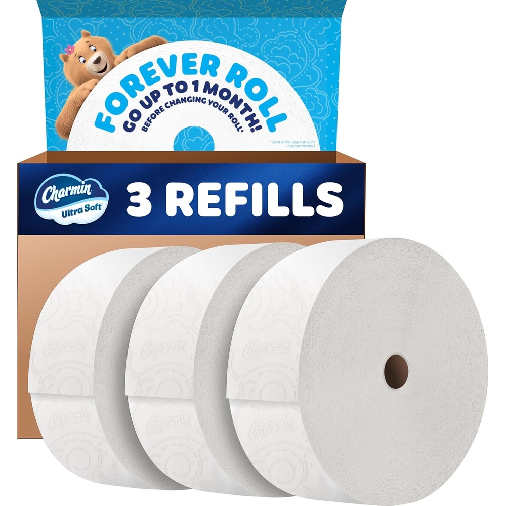 image:imageCharmin Toilet Paper Ultra Soft Forever Roll Starter Kit 1 Holder 2 Rolls 2ply Bath TissueRefill Kit