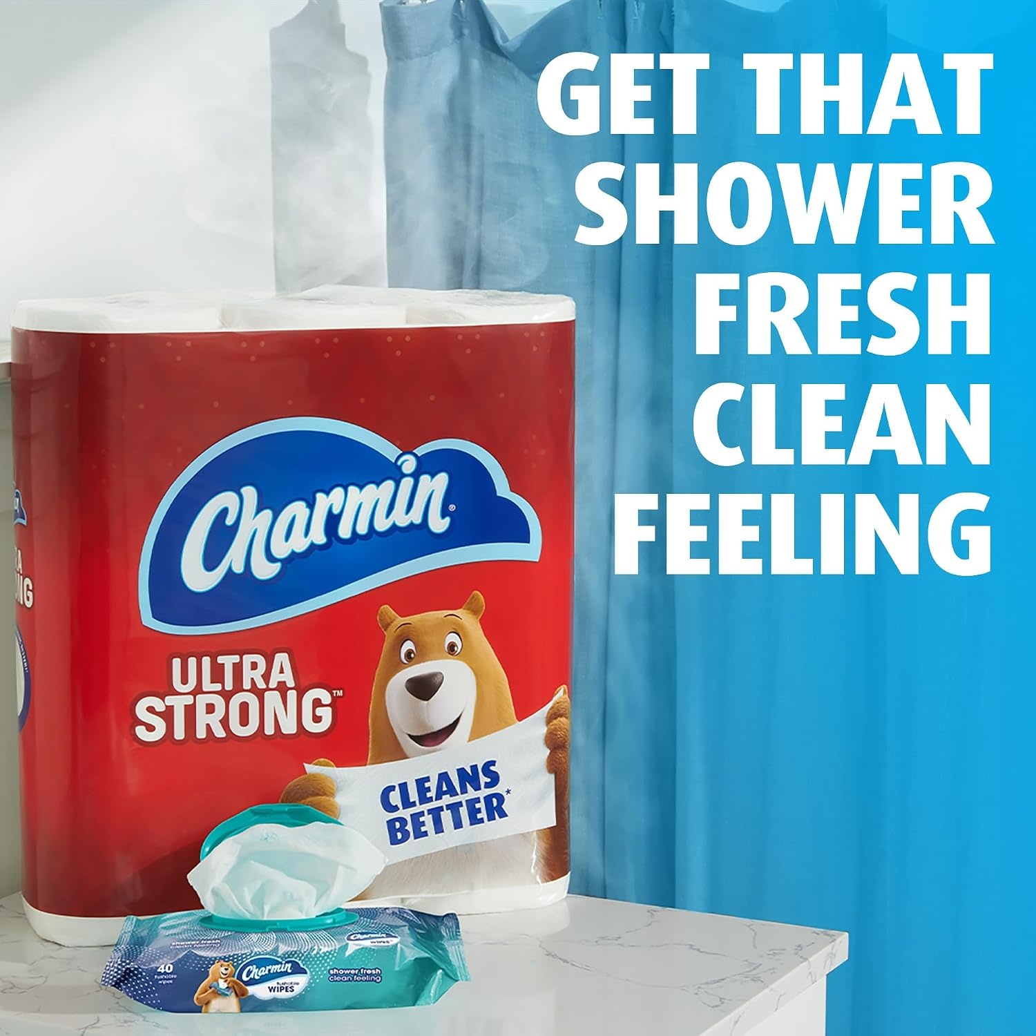 image:imageCharmin Flushable Wipes 480 Total Wipes 12 Packs of 4040 Count Pack of 8
